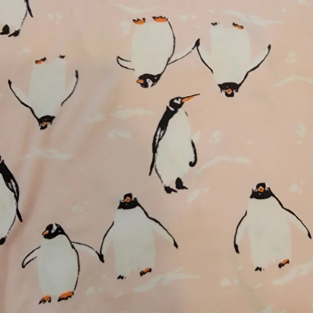 Joyspun Women's Pink Penguin Print Pajama Top - XL - Picture 7 of 8